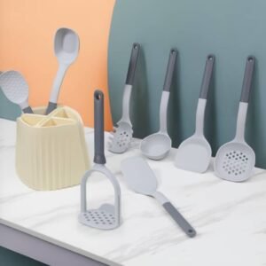 8-Piece Premium Silicone Kitchen Utensil Set – Heat-Resistant Cooking Tools
